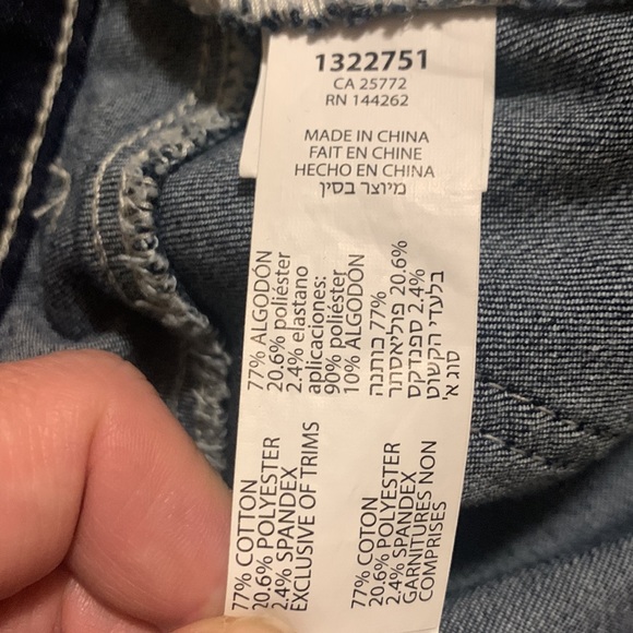 Womens dark Jean skirt with front slit size 32 from Dex - Picture 4 of 4